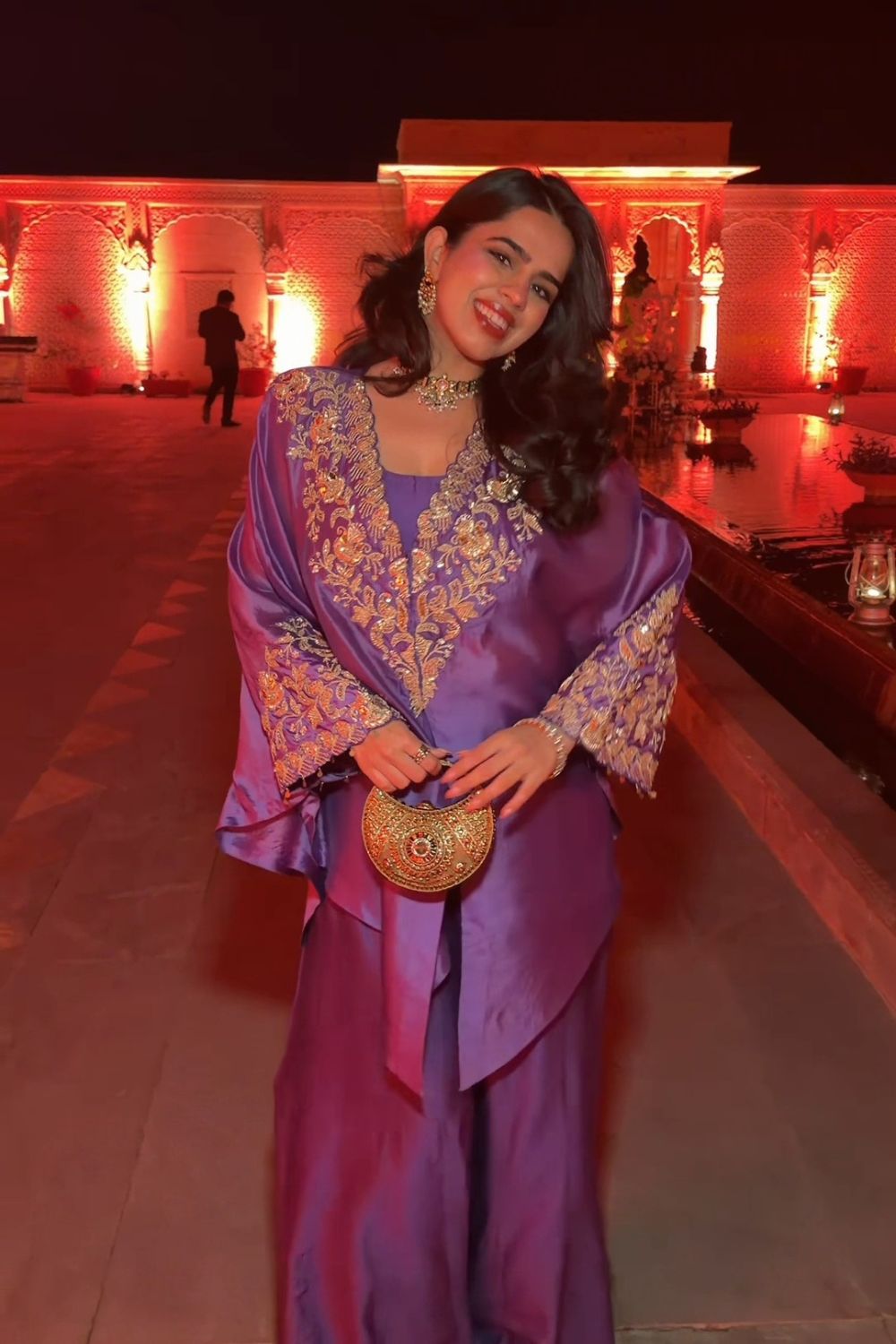Sahira Taneja in our Aafsa Cape Set