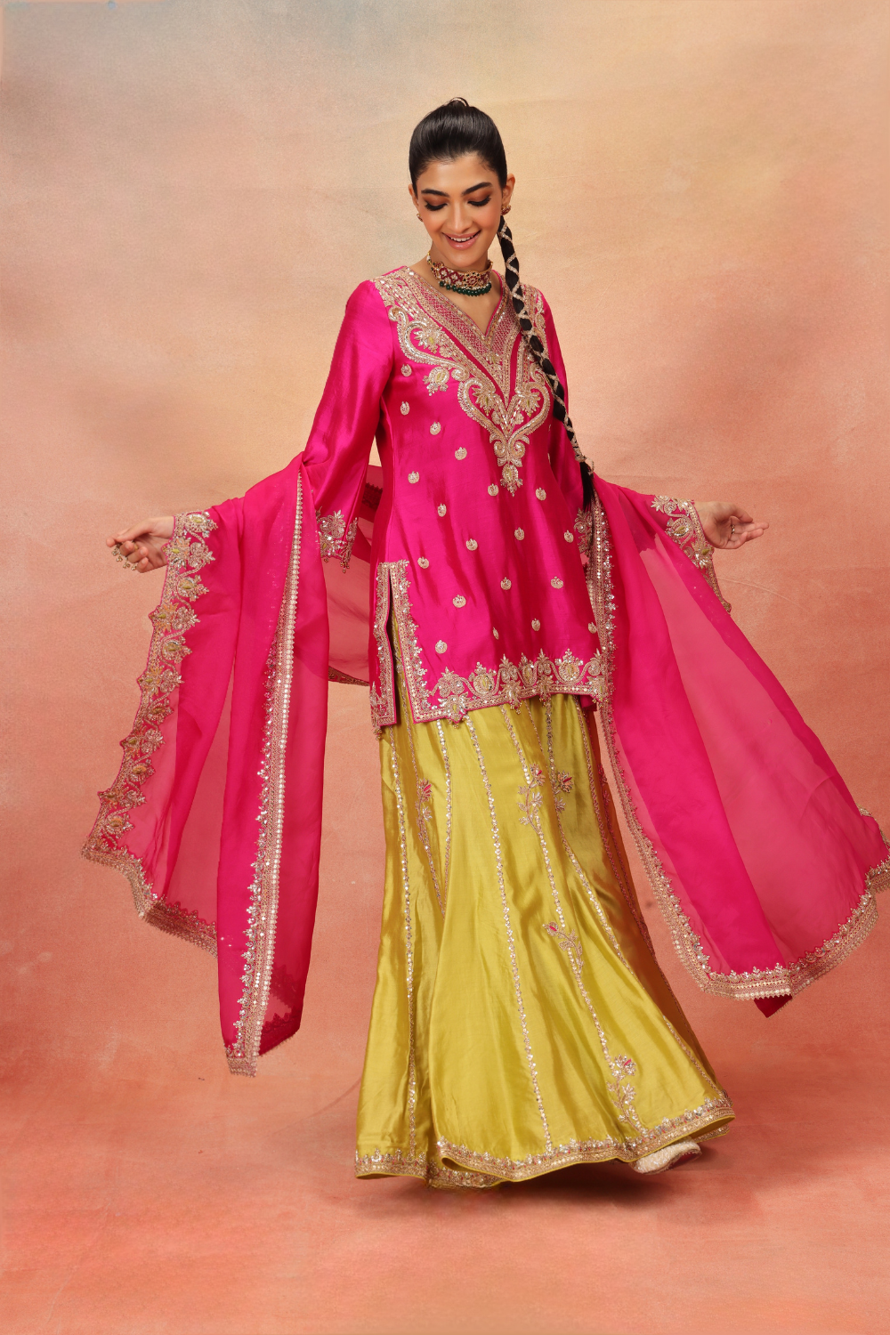 Hanna Khan in our Heer Sharara Set