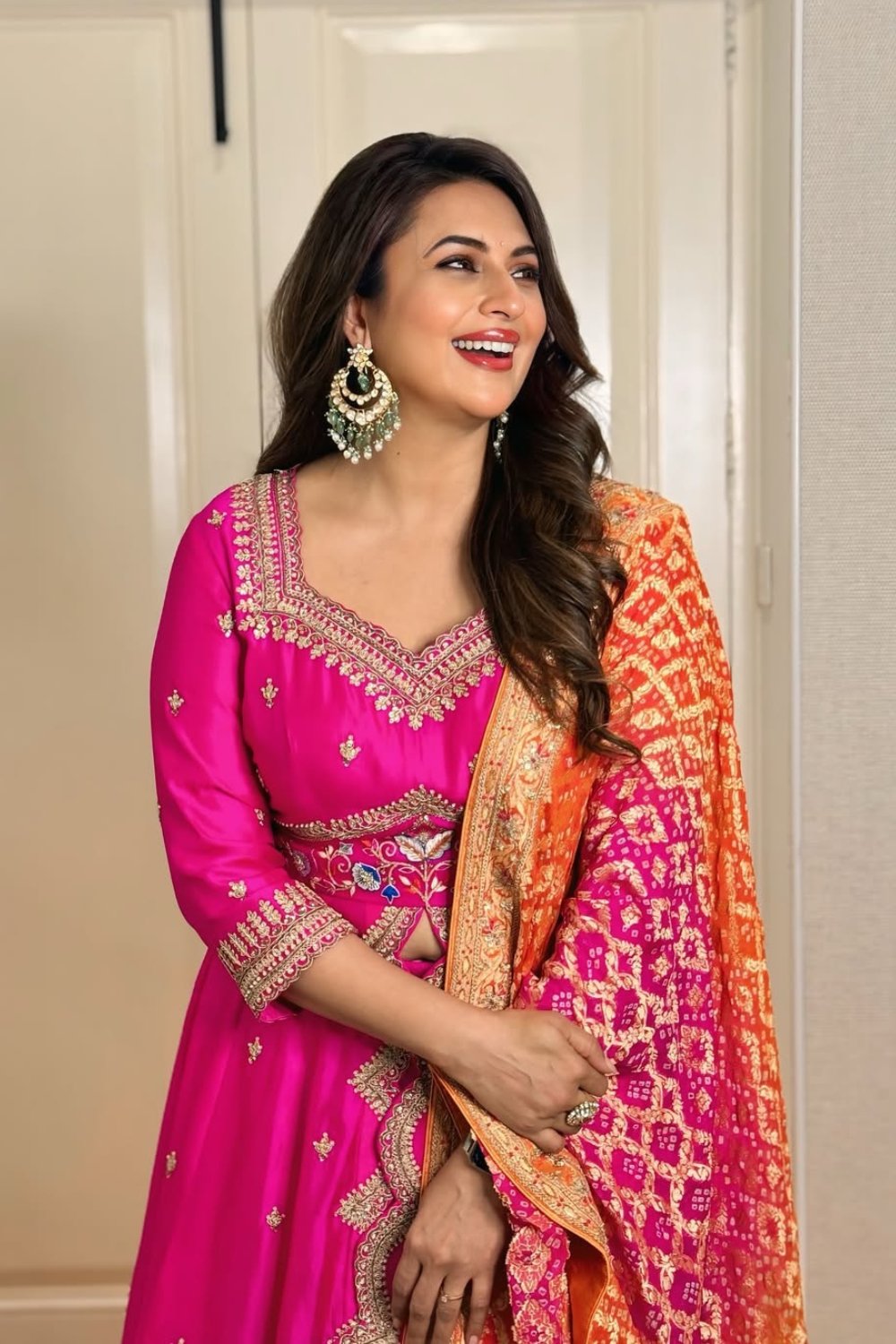 Divyanka Tripathi in our Kashish Jacket Set