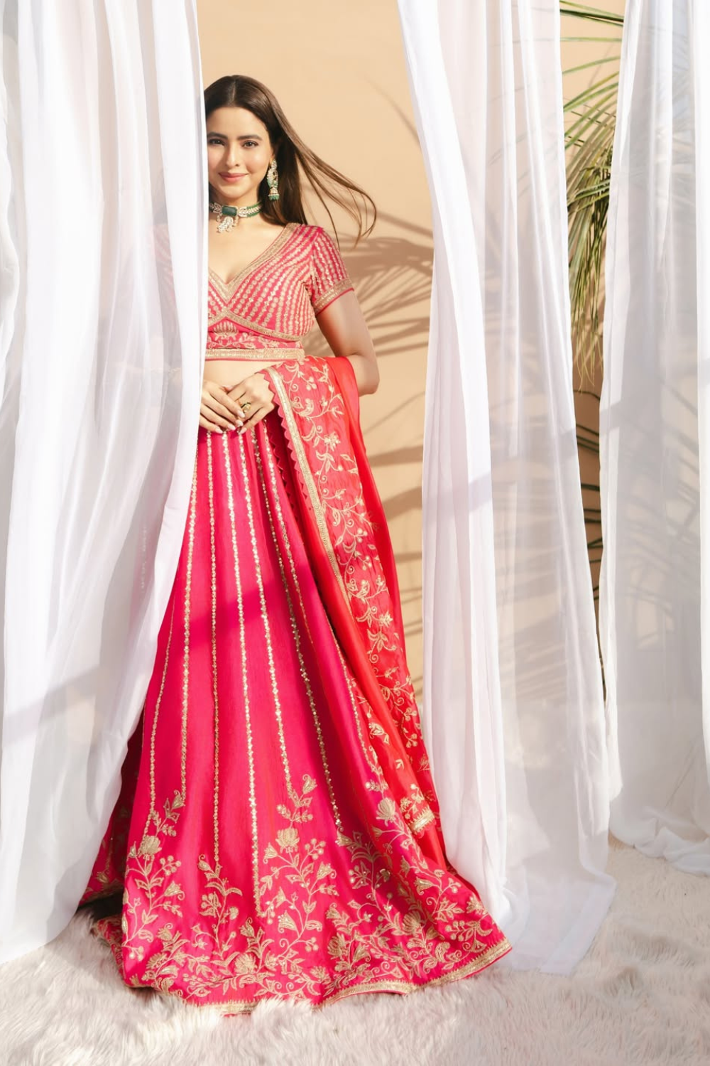 Aamna Sharif in our Gulbaag Lehenga