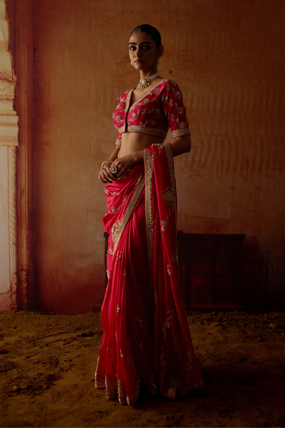 Sindoori Saree
