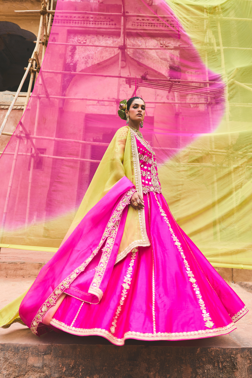 Gulara Rajputi Lehenga Set