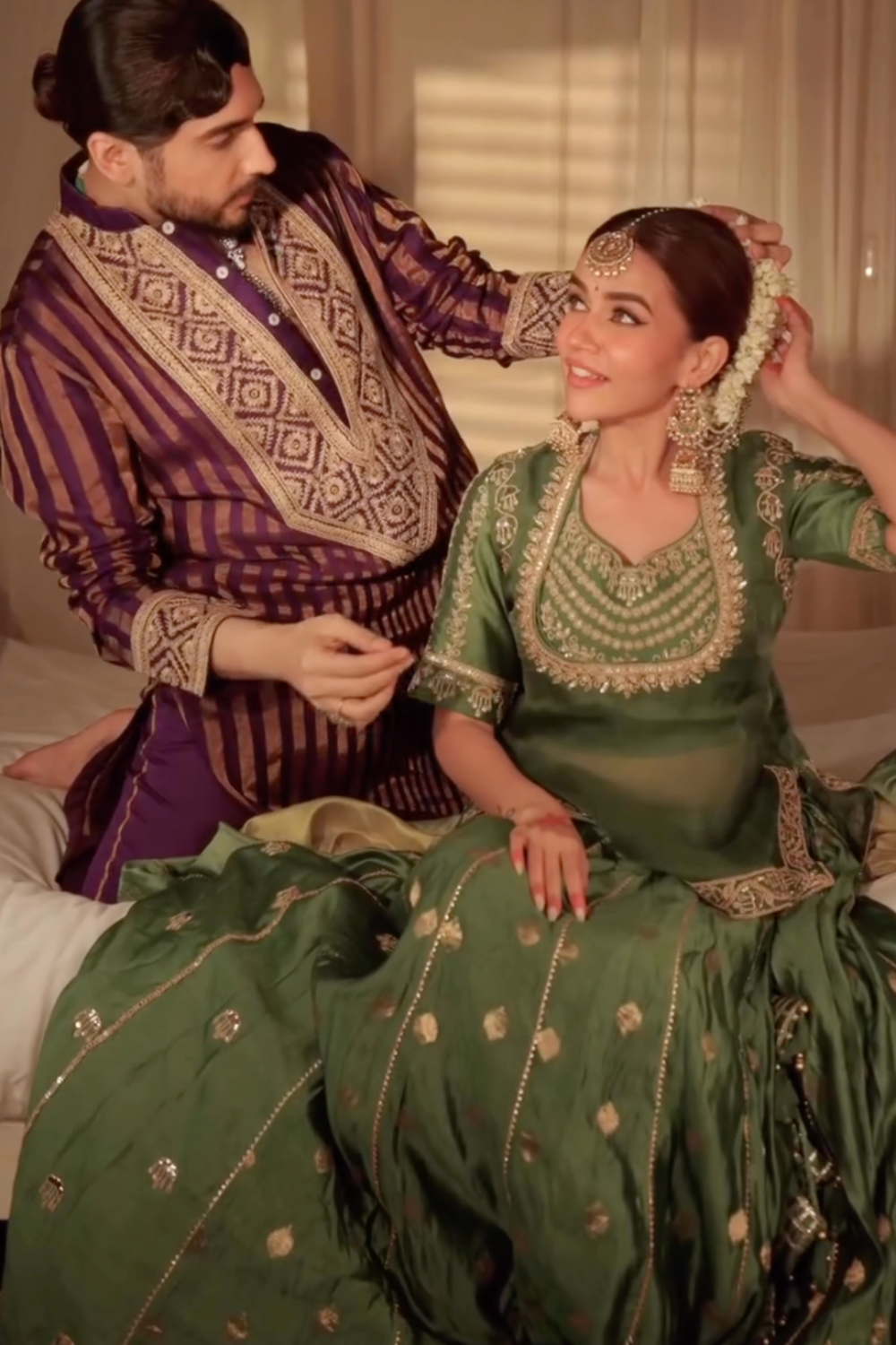 Komal Pandey in our Bhavna Rajputi Lehenga Set