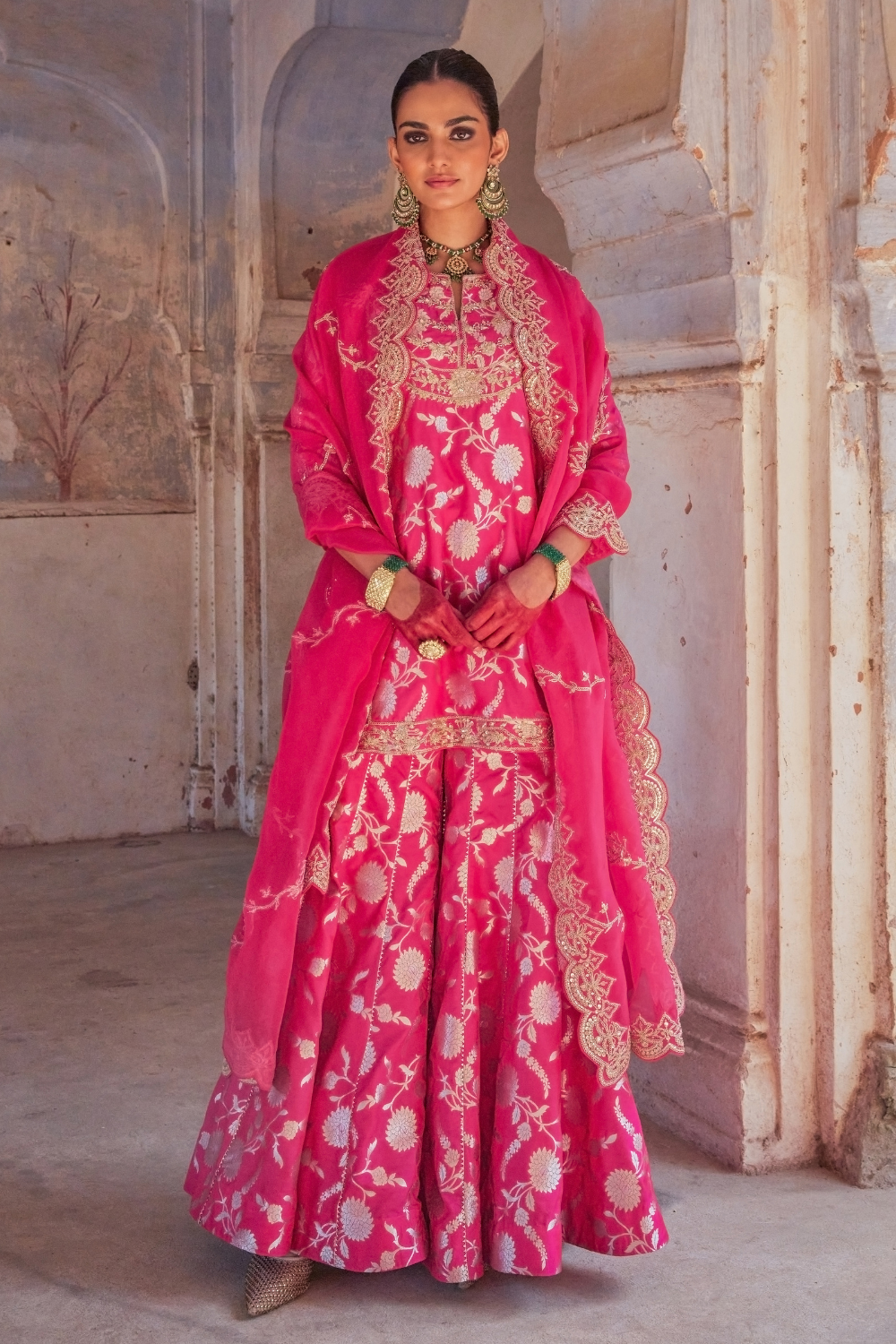 Gulabo Banarasi Gharara Set