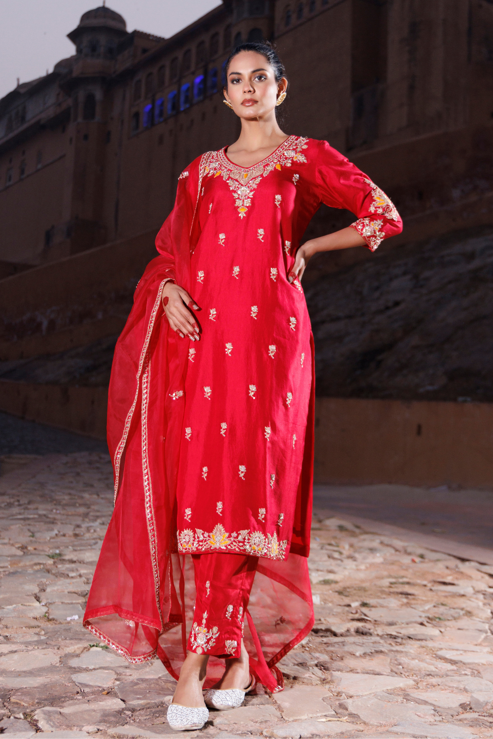Mehroz Red Suit