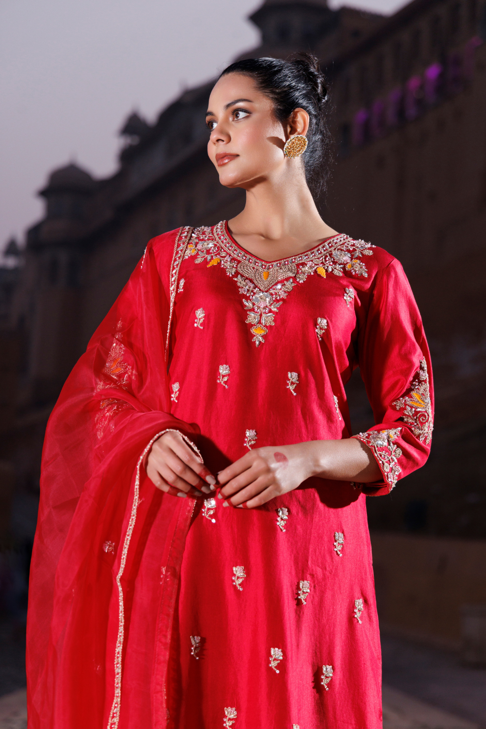Mehroz Red Suit