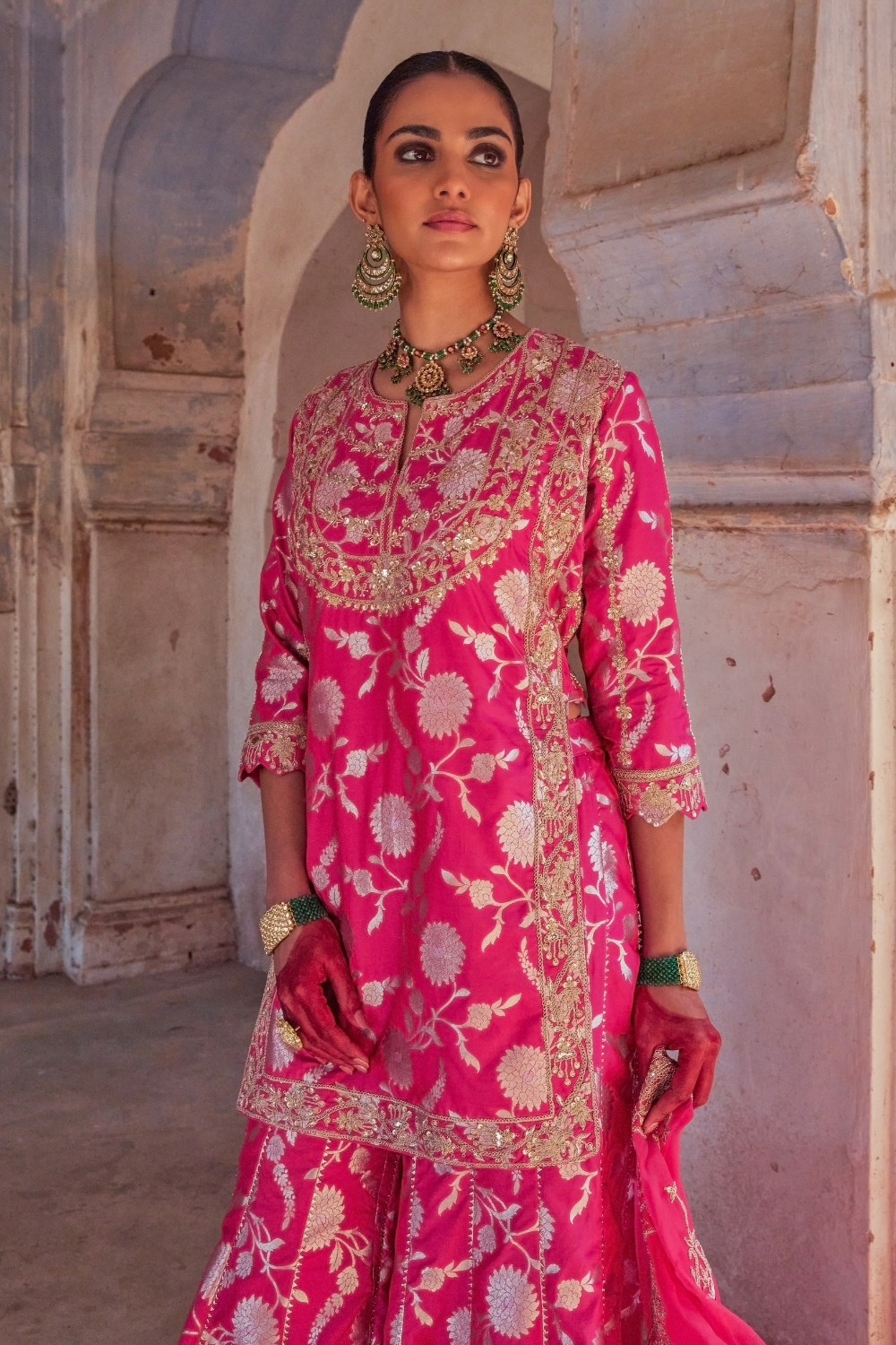 Gulabo Banarasi Gharara Set