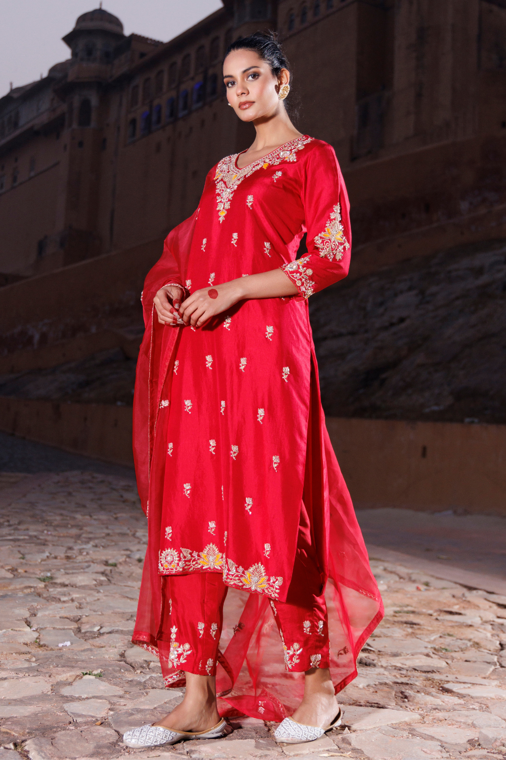 Mehroz Red Suit