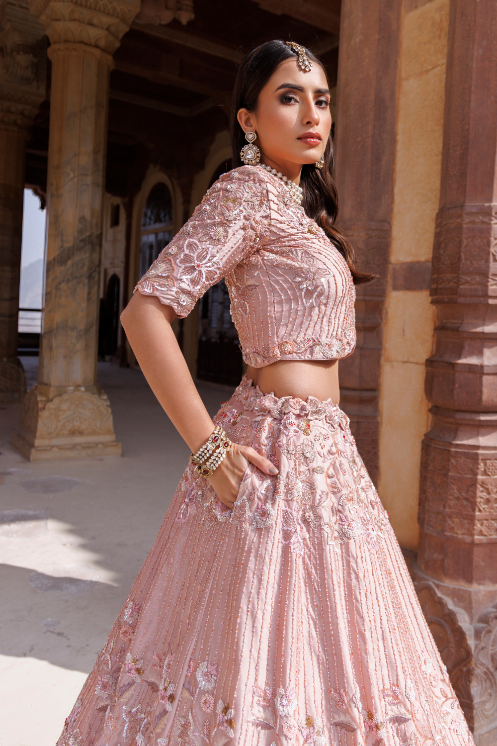 Toasted Rose Lehenga