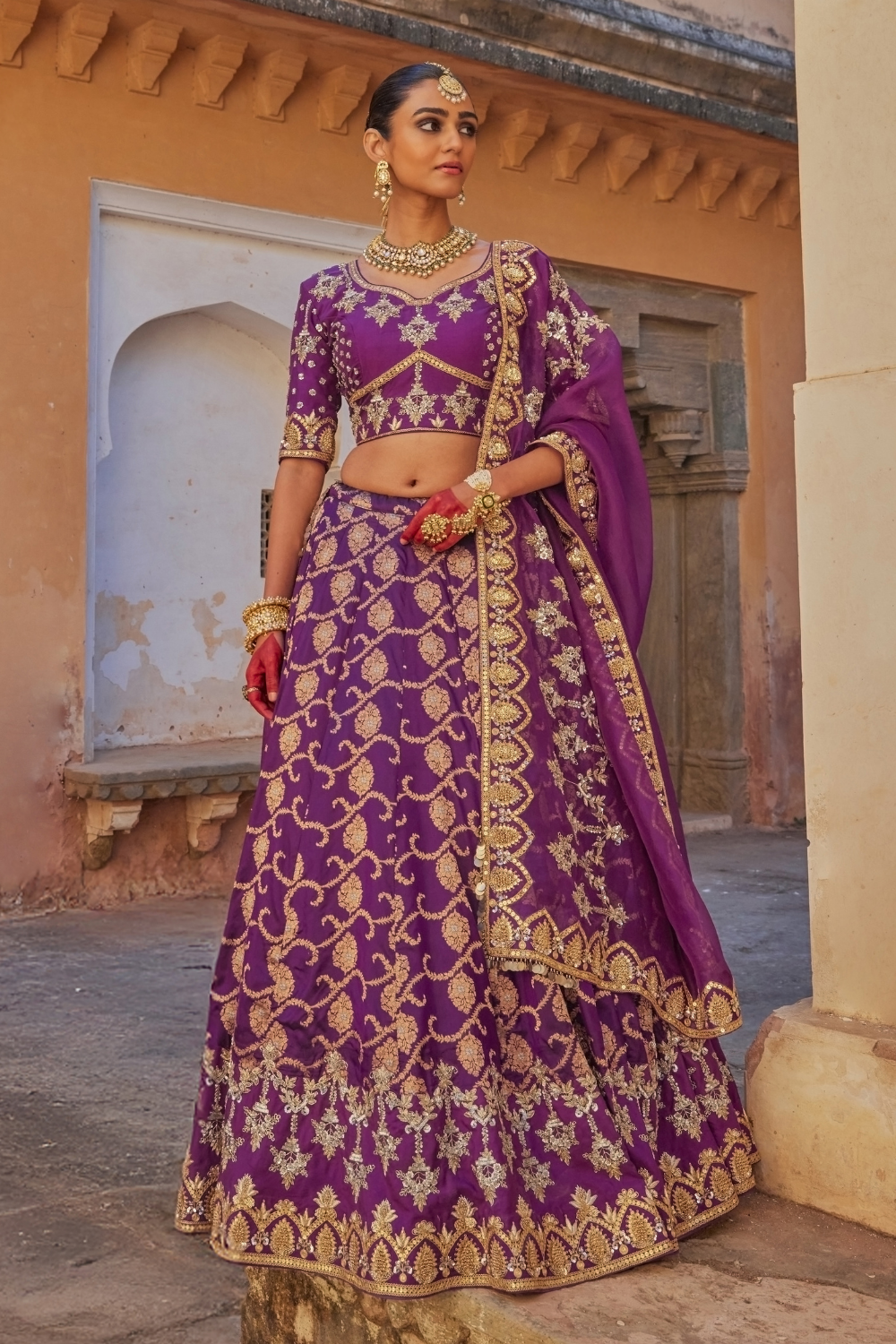 Rangreza Banarasi Lehenga set