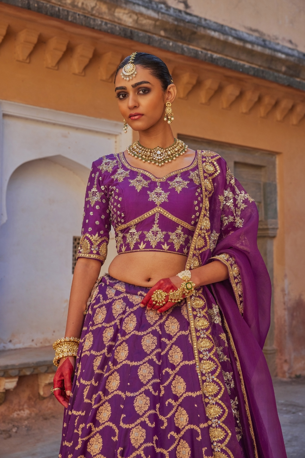 Rangreza Banarasi Lehenga set