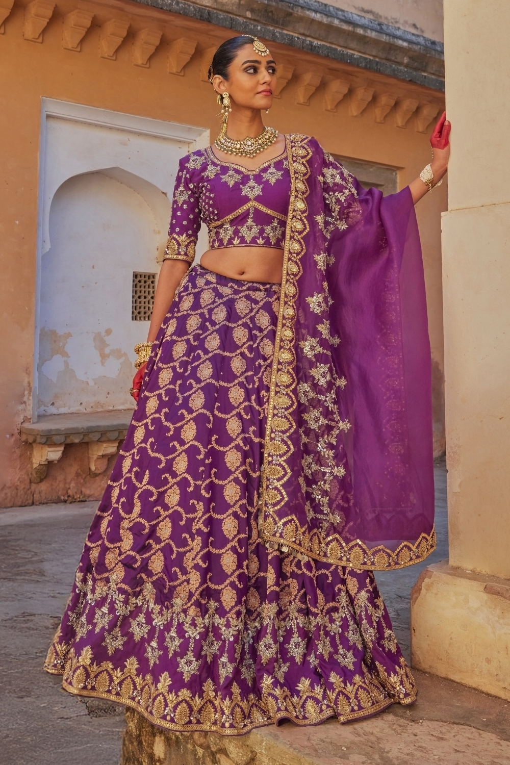 Rangreza Banarasi Lehenga set