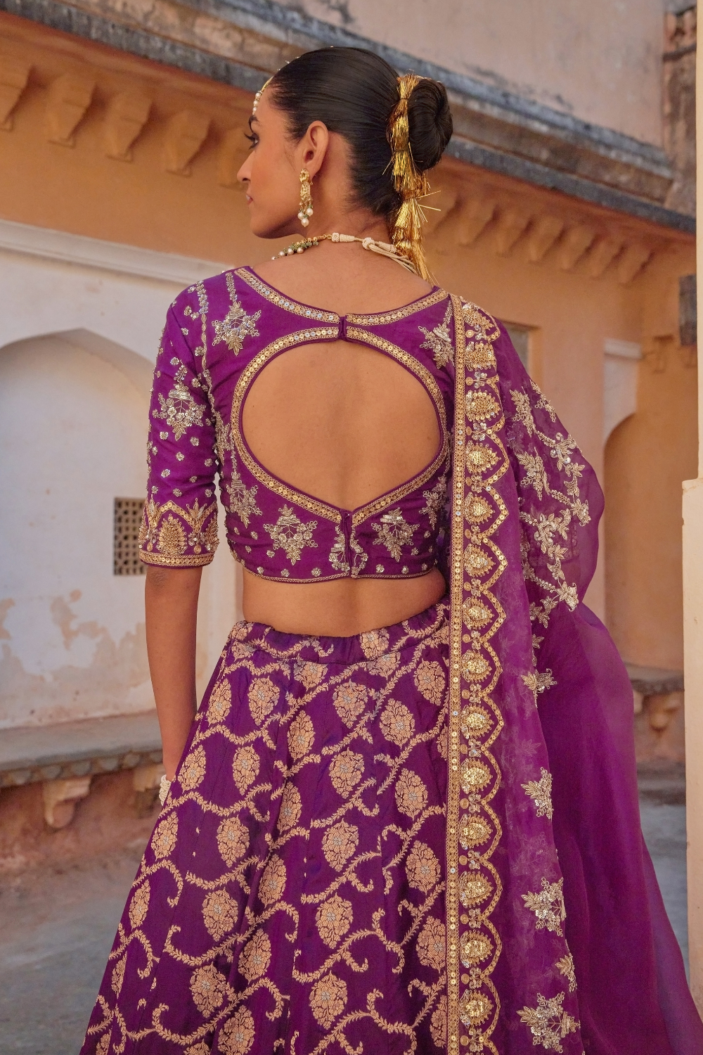 Rangreza Banarasi Lehenga set