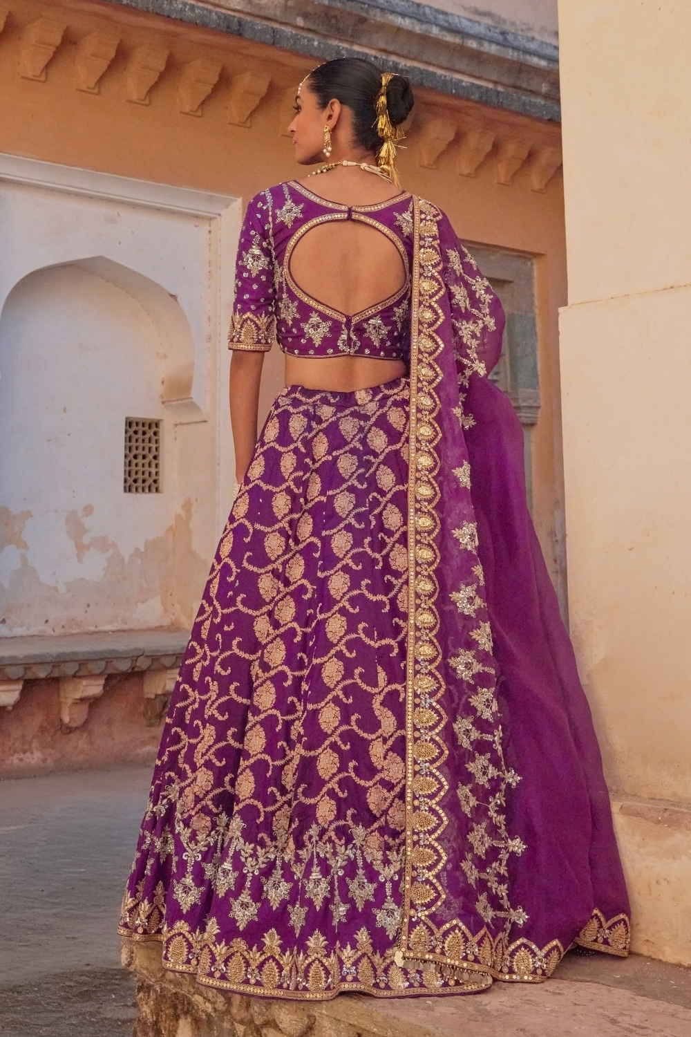 Rangreza Banarasi Lehenga set
