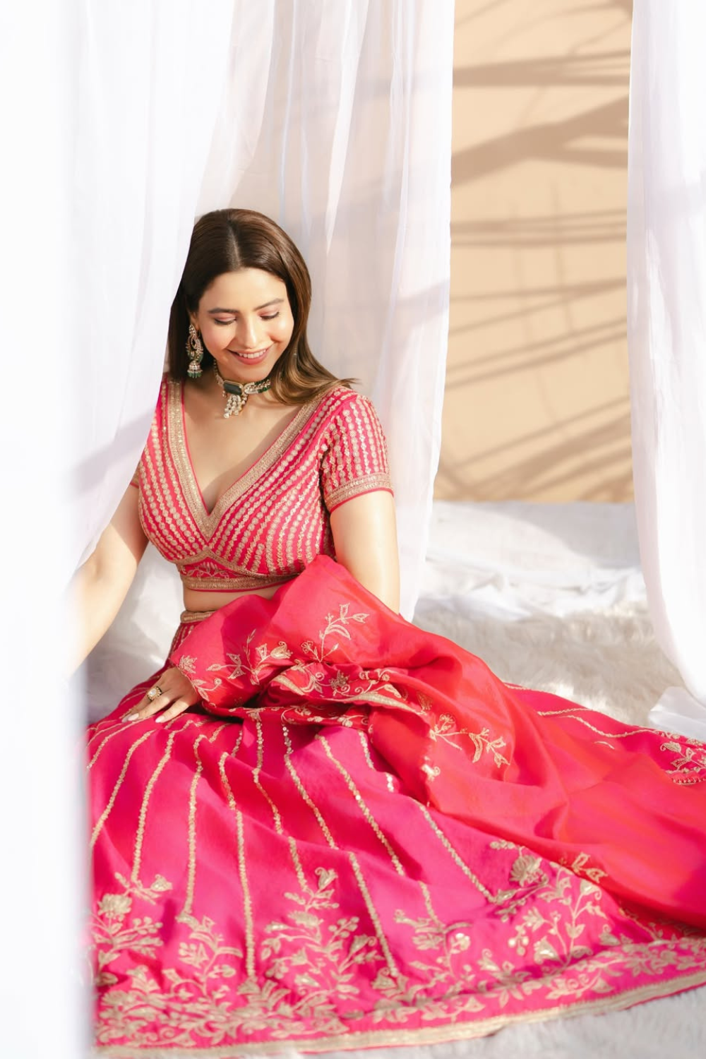 Aamna  Sharif in our Gulbaag Lehenga